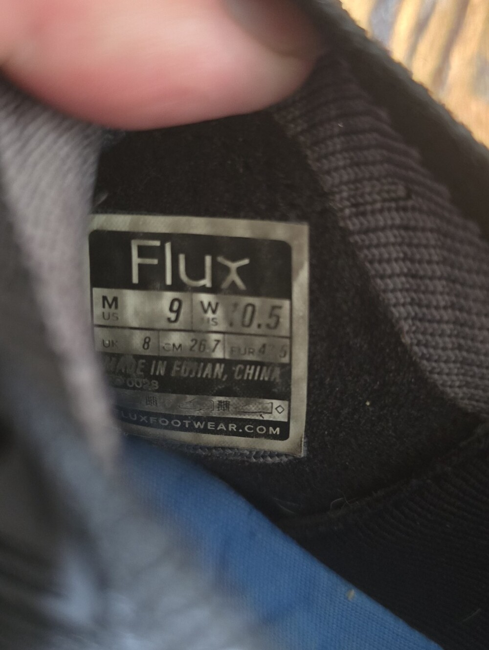 Flux Adapt Runner Minimalist Zero Drop Shoes Black Men's 9 Women's 10.5 - Picture 2 of 7